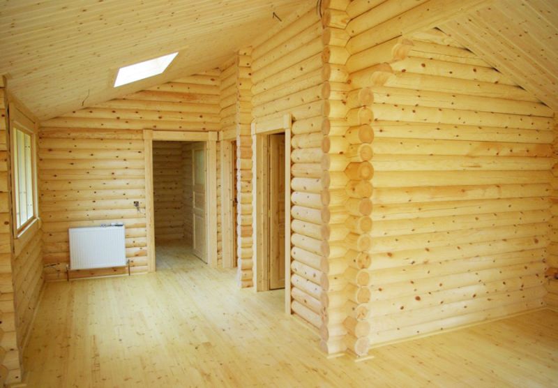 Отделка деревянного дома изнутри